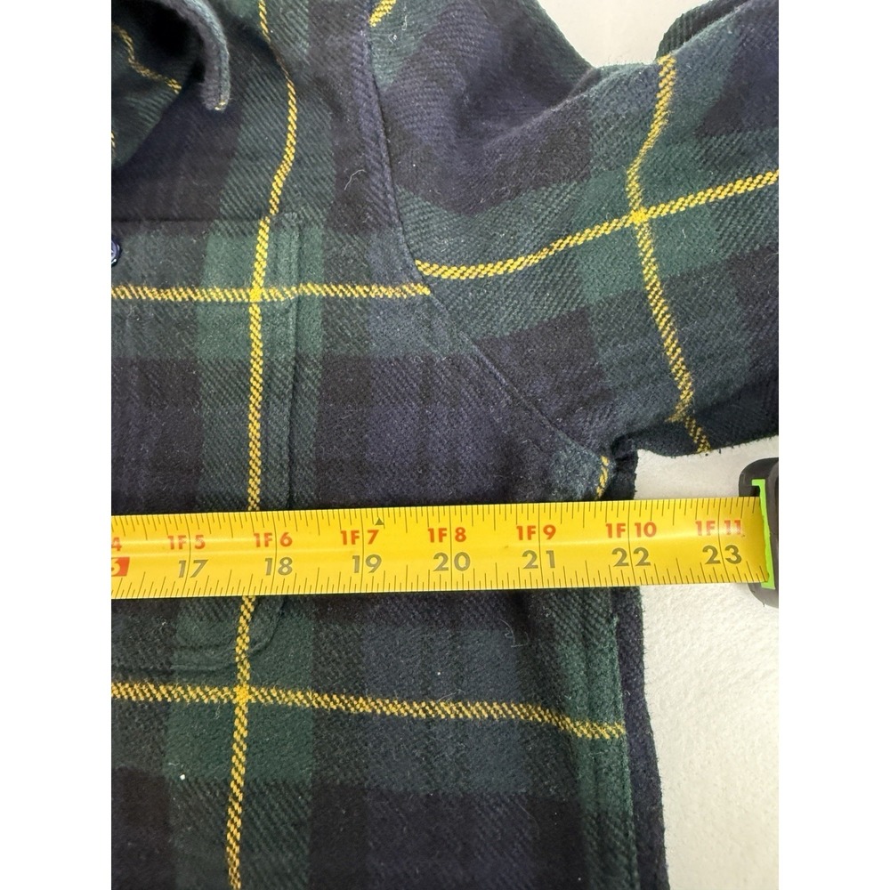 Schott Bros Men's Black Watch Plaid Cotton Flannel Button Up Size XL - Picture 7 of 7